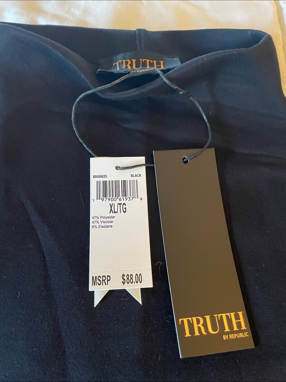NWT - TRUTH by Republic Knit Mock Neck Pullover XL